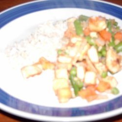 Tofu Veggie And Almond Stir Fry recipe