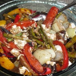 Grilled Vegetable Salad With Red Wine Balsamic Vin... recipe