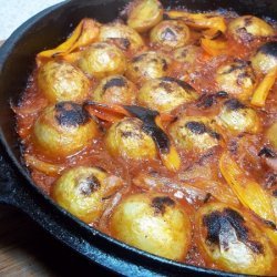 Spanish Potatoes, Peppers And Onions recipe
