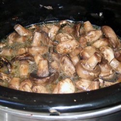 Mushrooms In The Crock Pot recipe