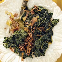 Tuscan Kale With Shallots And Crisp Salami recipe