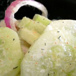 Cucumbers And Onions In Sour Cream recipe