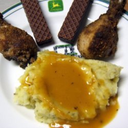 Celery Mashed Potatoes And Chicken Gravy recipe