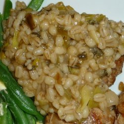 Barley Side Dish With Leeks recipe