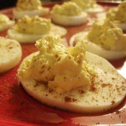 Not So Sinful Deviled Eggs recipe