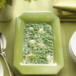 Peas And Tarragon With Fresh Goat Cheese recipe
