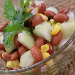 Red Bean Mixed Veggie Salad With Rice Vinegar Dres... recipe