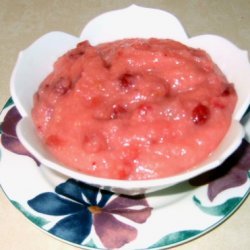 Pink And Pretty Cranberry Applesauce recipe