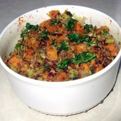 Sweet Potato, Black Eye Pea, Broccoli Bowl recipe