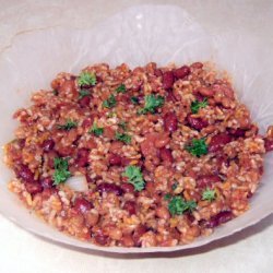 Baked Bean And Rice Salad recipe