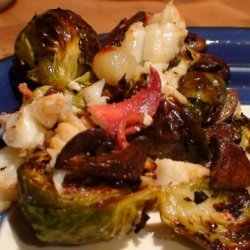 Roasted Brussels Sprouts And Lobster Hash recipe