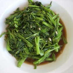 Ong Choi Aka Water Spinach With Oyster Sauce recipe