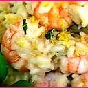 Risotto With Prawn Lemon Spring Onion And Basil recipe