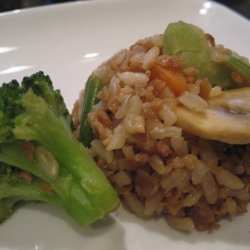 Oriental Veggie Tvp Fried Rice recipe