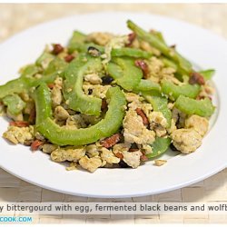 Bittergourd With Egg Fermented Black Beans And Wol... recipe