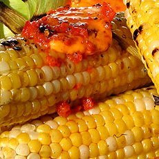 Grilled Corn With Red Pepper Butter 2 recipe