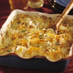 Beer-spiked Potato-cheese Gratin With Apples recipe