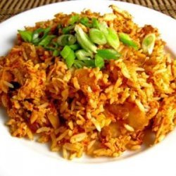 Szechuan Orange Chicken Fried Rice recipe