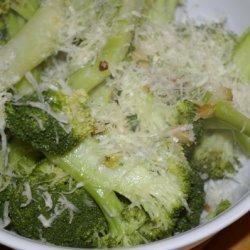 Broccoli With Garlic, Red Pepper  Flakes And Parme... recipe