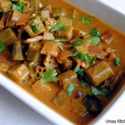 Okra In Tamarind Curry recipe