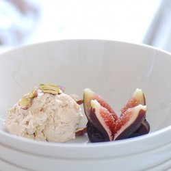 Dried Fig Icecream With Fresh Figs And Pistachios recipe