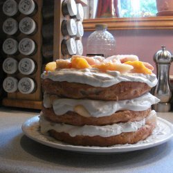 Decadent Fresh Peach Cake recipe