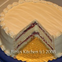Classic White Layer Cake With Butter Frosting And ... recipe