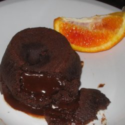 Chocolate Lava Cake With Warm Liquid Center recipe