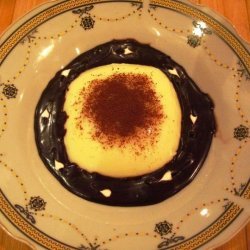 Vanilla Panna Cotta And White Chocolate Hearts Sau... recipe