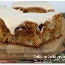 Dulce De Leche Apple Bars With Browned Butter Icin... recipe