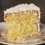 Lemon Filled Cake With Coconut Frosting recipe