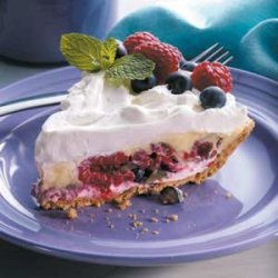 Light Berry Cream Pie recipe