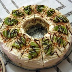 Kiwi Fruit Dessert Cake With Orange Marmalade Almo... recipe