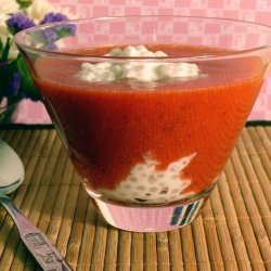 Fresh Strawberries And Coconut Milk With Tapioca P... recipe
