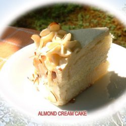 Almond Whipping Cream Cake recipe