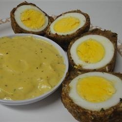 Scotch Eggs with Mustard Sauce recipe