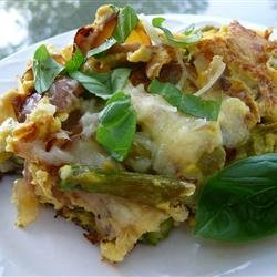 Asparagus, Potato, and Onion Frittata recipe