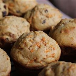 Dark Carrot Raisin Muffins recipe