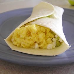 Easy Egg and Avocado Breakfast Burrito recipe