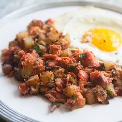 Salmon Hash With Potatoes & Dill recipe