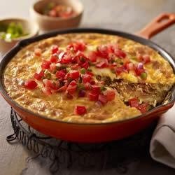 Chorizo, Potato and Green Chile Omelet recipe