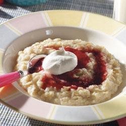 Creamy Oatmeal Berry Swirl recipe