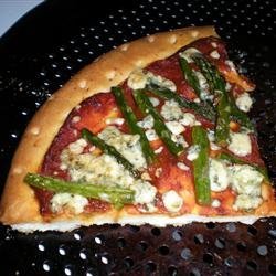Blue Cheese and Asparagus Pizza recipe