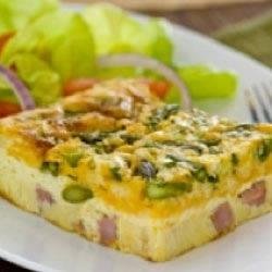 Impossibly Easy Ham and Asparagus Pie recipe