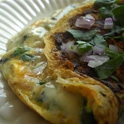 Blue Mushroom Omelet recipe