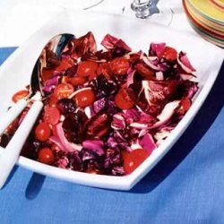 Radicchio, Red Cabbage and Tomatoes with Orange Vinaigrette recipe