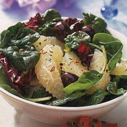 Radicchio, Grapefruit and Spinach Salad recipe