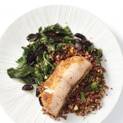 Black Cod with Swiss Chard, Olives, and Lemon recipe