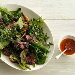 Grilled Steak Salad with Tomato Vinaigrette recipe