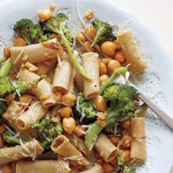 Rigatoni with Roasted Broccoli and Chickpeas recipe